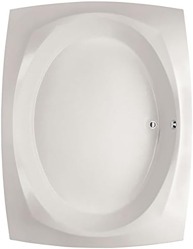 Hydro Systems LAR8264GTO-WHI-WOV.WHI Largo Gel Coat Tub Only (Drain Included), White