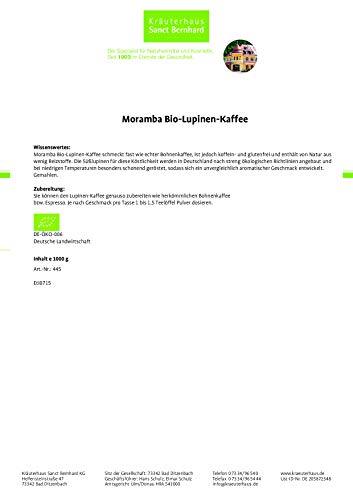 Sanct Bernhard Moramba Bio Lupinen-Kaffee | koffeinfrei & glutenfrei | 1 kg – Bild 3