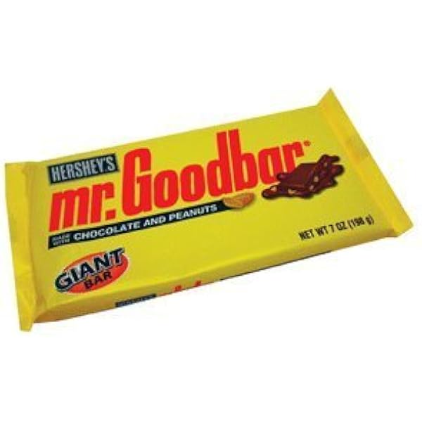 Amazon Com Hersheys Giant Mr Goodbar Bar 7 Ounce Pack Of 6 Candy And Chocolate Bars Grocery Gourmet Food