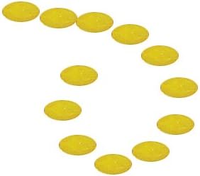Yellow Opaque Czech Fire Polished Glass Facet Beads 6x4mm
