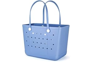 Addoklm Lightweight Rubber Beach Bag X Large Tote Bag for Waterproof, Durable Open Handbag for Boat Pool Sports Gym