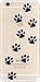 iPhone 6 / 6s , TPU Transparent Clear Case Bumper Ultra Slim Translucent Gel Cover for Apple iPhone 6 / 6S (two dog footprint line)