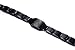Mealguet Jewelry Stainless Steel Black Carbon Fiber Enamel Masonic Freemason Magnetic Bracelets for Men, Black