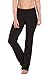 Fishers Finery Women's Classic Bootleg Yoga Pant; Back Pockets - New Fabric (Black, M Petite)