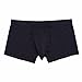 FEESHOW Men's Silky Boxer Briefs Shorts Long Sheath Sleeve Underwear Lingerie Black Medium(Waistline 26.0-39.0