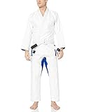 Athllete Jiu Jitsu GI Suitable for Jiu Jitsu/BJJ/Jiujitsu/Judo/Brazilian BJJ, with Preshrunk Fabric for Men & Women