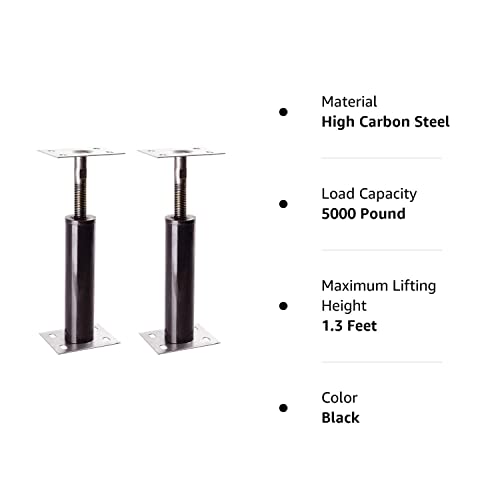 Akron Adjustable Floor Jack (Model C4), Akron Jacks Floor Jacks, Telescoping Jack For Temporary