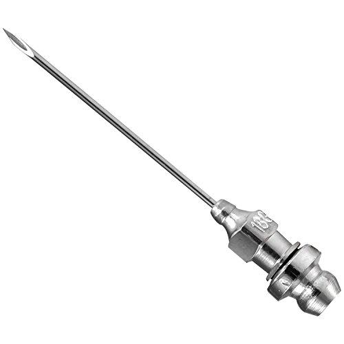 CARBYNE Grease Injector Needle, 11/2 inch Long, 18 Gauge, Stainless