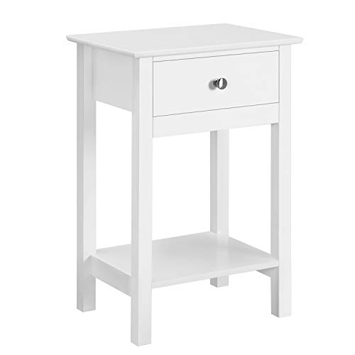 Yaheetech Nightstands Bedside Table with 1 Drawer and Storage Open