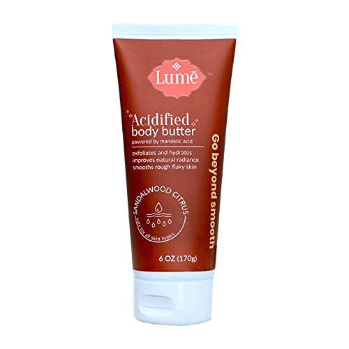 LUME Acidified Body Butter Powered by Mandelic Acid, Exfoliates and