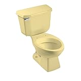 Peerless Pottery 7160-05 Madison Vitreous China Round Toilet Kit with 12-in Rough, Harvest Gold
