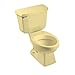 Peerless Pottery 7160-05 Madison Vitreous China Round Toilet Kit with 12-in Rough, Harvest Gold