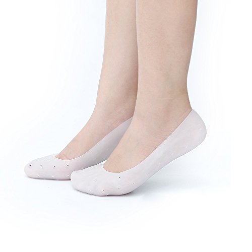 1 Pair Unisex NonSlip Silicone Gel Moisturizing Socks Foot Care SPA Remove Calluses Corns Dry Cracked Prevent Plantar Fasciitis