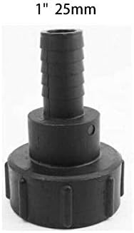 Tank Hose Adapter Plastic IBC Tank Adapter Garden Hose Adapter Fittings Tools 60mm Thread Import to 1"(25mm) Connect Hose (Pack of 1) - Image 3