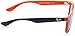 Ray-Ban RJ9052S New Wayfarer Square Sunglasses, Blue On Orange/Blue, 48 mm