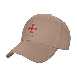 Deus Vult Crusader Knight Templar Cross Cap Unisex