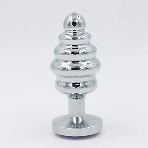 Metal Screw Thread Round Shape Rhinestone DecorationPlug ee Beads Alternative Toy for Couples SMProducts Erotic Shop,L