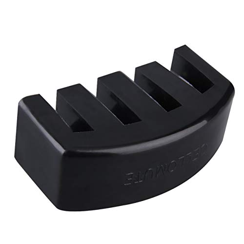 Dalkeyie 1pc Black Heavy Rubber Cello Practice Mute Rubber Mute