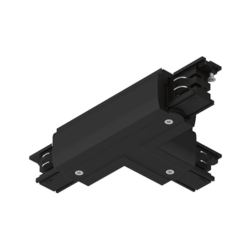 Paulmann 91380 Schienensystem ProRail3 Verbinder T-Stück Links 167,5x101mm max. 3.680W Schwarz Schienensysteme Deckenschiene Metall, Kunststoff
