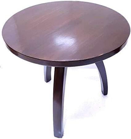 Detec Homze Wooden Round Shape End Table/Side Table/Coffee Table/Corner Table - 46 X 46 X 46 cms