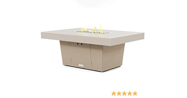 Amazon Com Cooke Palisades Rectangular Fire Pit Table 52x36