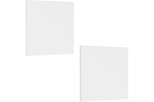 UFURMATE Blank Cover Wall Plate, 2PCS 4.72" x 4.72" Plastic Screwless Double Blank Wall Plate Two Gang Blank Device Outlet Co