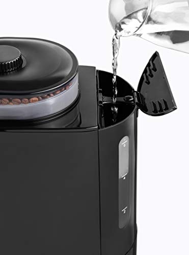 Venga! VG CCG 3006 Kaffeemaschine mit Mahlwerk – 750 W, Glas, Kunststoff, Edelstahl, 850 ml, Schwarz – Bild 4