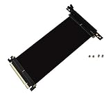EZDIY-FAB New PCI Express PCIe3.0 16x Flexible Cable Card Extension Port Adapter,High Speed Riser Card,Fit with FD R6 Case(20cm-90 Degrees)