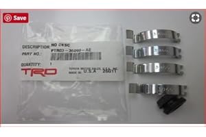 Genuine Toyota Parts PTR03-35090-AE TRD Hardware Kit