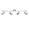 BRILLIANT lamp lava spot buis 4 fl. IJzer/chroom | 4x R50, E14, 40W, geschikt voor reflectorlampen (niet inbegrepen) | Schaal A ++ tot E | Armen draaien/hoofden draaien