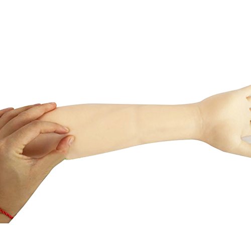 Zorvo iv practice arm- Venipuncture Practice Arm Ideal for Medical Simulation - Life like Venous Arm for Venipuncture & Phlebotomy Training For Teach Education Adult