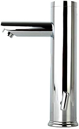 YKT Brass New Waterfall Touch Free Faucet Tap Automatic Sensor Undercounter Lavatory Wash Basin Sink Hot and Cold Mixer Bathroom Accessory Chrome Finish