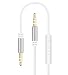 AUX Cable with Microphone 3ft,Ruaeoda 3.5mm Headphones Cord Audio Cable with Microphone in-line Volume for PS4 Controller, Headphone/Headset, iPods, iPhones,Android, iPads, Home/Car Stereos and More