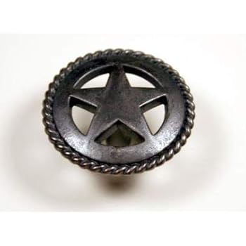 Set Of 6 Rustic Rope Lone Star Drawer Pulls Cabinet Knobs Western