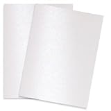 Pure Pearl White [PaperPapers] - 8.5X11 Shimmer Metallic Card Stock Paper - 100 sheets per pack