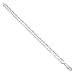 7.8mm Authentic 925 Sterling Silver Nickel-Free Beveled Mariner Chain Bracelet, 8 inches + Cleaning Cloth