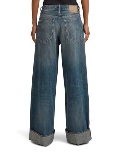 G-Star Women's Roxx Wide Wmn, Colour Blue, Size: Waist 30, Inseam 32