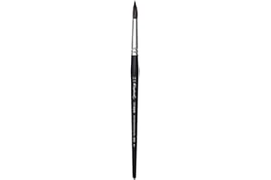 Raphael SoftAqua Synthetic Squirrel Watercolor Brush, Round, 14, Black