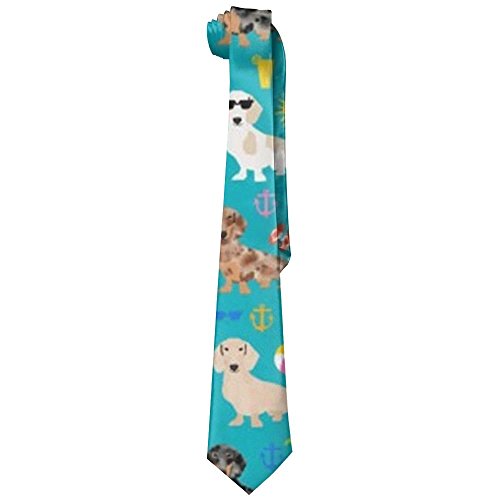 Dachshund Dog Neckties Fashion Silk Tie Sets For Men Teen boys