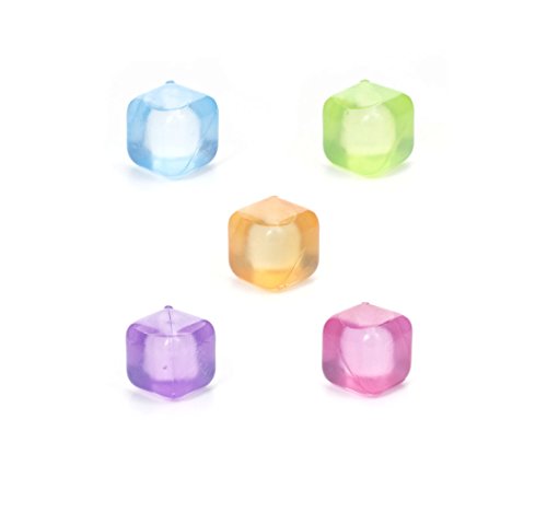 Kikkerland Reusable Ice Cubes, Set of 30, Multicolor