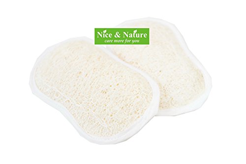 2 Exfoliating Loofah Pads for Bath, Loofah Pads for Spa and Shower, Naturally Anti-aging Most Effective Skin Firming, Cleaning and Skin Rejuvenation, Remove Stubborn Dirt and Stimulate Blood Flow - Thumbnail 7