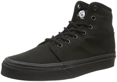 Vans 106 Hi Skate Shoes Women's/Men Sneakers Unisex (3.5 men/ 5.0 women, BLACK/BLACK)