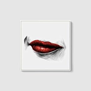 Framed Sexy Lips Home Artwork for Living Room Bedroom