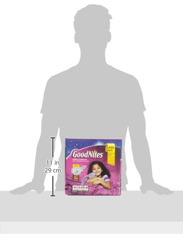GOODNITES GOODNITES BEDWETTING UNDERWEAR FOR GIRLS, S/M, 44 CT, SIZE 4-GIRL, 44 COUNT