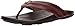 OLUKAI Mea Ola Men's Beach Sandals, Premium Leather Flip-Flop Slides, Compression Molded Footbed & Comfort Fit, Laser-Etched Design