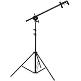 Swivel Head Reflector Support Holder Arm, Boom Stand Arm Bar, Light Stand Tripod Studio Equipment Photography Photo Arm Support Holder Bracket for Light Reflector Black Balance Disc