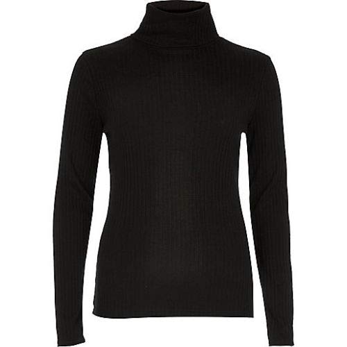 ribbed polo neck