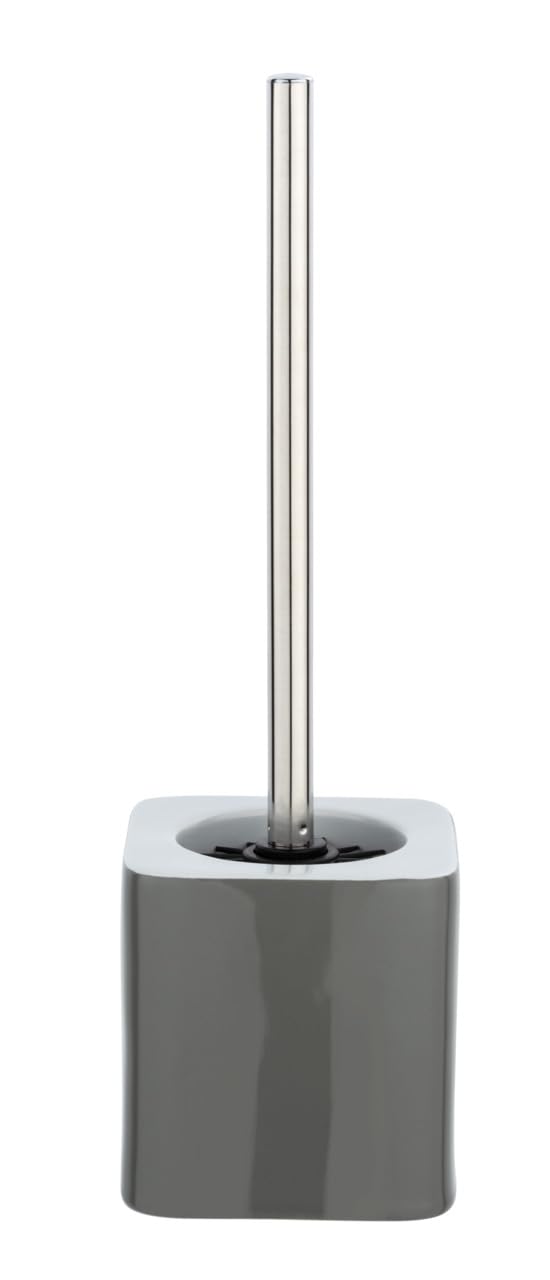 Wenko Toilet Brush, silicone ceramic, Grey, 12 x 39, 5 x 12 cm