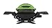 Weber Q1200 Liquid Propane Portable Gas Grill for Travel and Camping, 1 Burner, Green