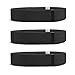 Teak Fitbit Flex Bands, Replacement Bands for the Fitbit Flex with Extra Security Clasp, Black, 3 Pack, Large, by
